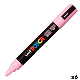 Marcador POSCA PC-5M Rosa claro (6 Unidades) de POSCA, Materiales de dibujo - Ref: S8422628, Precio: 19,90 €, Descuento: %