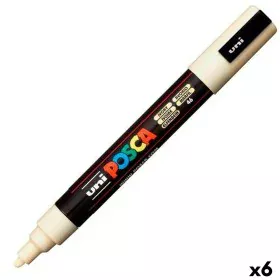 Pennarelli POSCA PC-5M Avorio (6 Pezzi) (6 Unità) di POSCA, Penne a punta porosa - Rif: S8422629, Prezzo: 19,90 €, Sconto: %