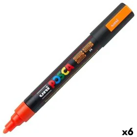 Feutres POSCA PC-5M Pointe de balle Fluor Orange (6 Unités) de POSCA, Stylos feutre - Réf : S8422644, Prix : 19,90 €, Remise : %