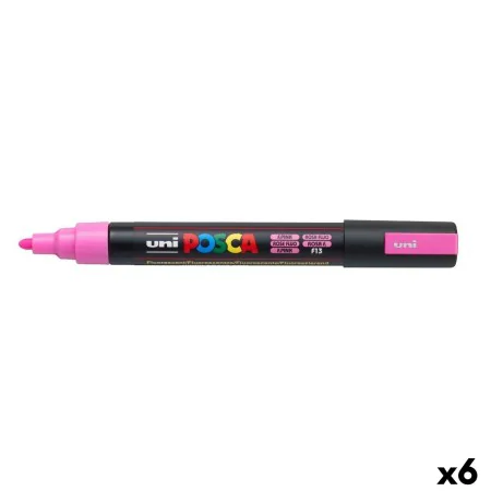 Fluorescent Marker POSCA PC-5M Pink (6 Units) by POSCA, Drawing materials - Ref: S8422645, Price: 19,90 €, Discount: %