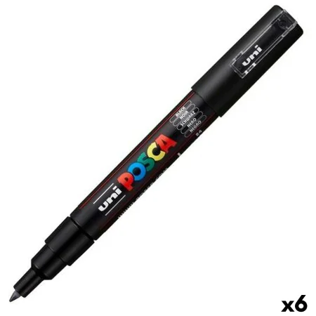 Marker pen/felt-tip pen POSCA PC-1M Black (6 Units) by POSCA, Fineliners - Ref: S8422656, Price: 19,83 €, Discount: %