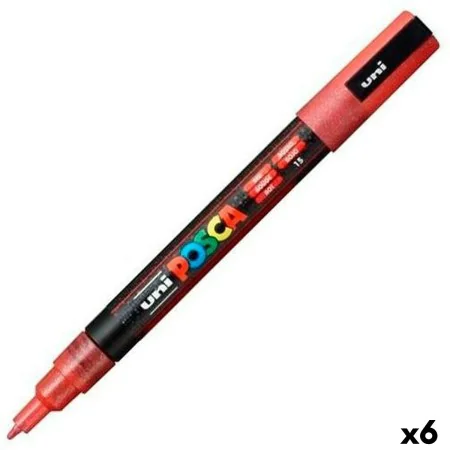 Marcador POSCA PC-3ML Vermelho (6 Unidades) de POSCA, Materiais de desenho - Ref: S8422695, Preço: 19,71 €, Desconto: %