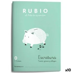 Writing and calligraphy notebook Rubio Nº0 A5 Espanhol 20 Folhas (10 Unidades) de Cuadernos Rubio, Livros de exercícios - Ref...