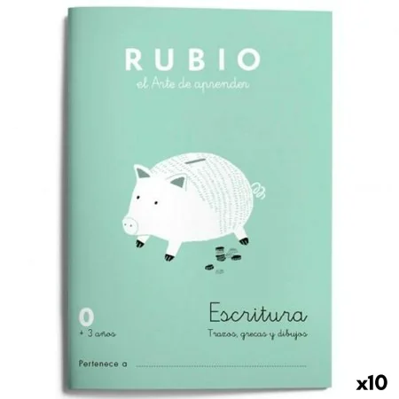 Cuaderno de escritura y caligrafía Rubio Nº0 A5 Español 20 Hojas (10 Unidades) de Cuadernos Rubio, Libretas de ejercicios - R...