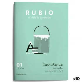 Quaderno di scrittura e calligrafia Rubio Nº01 A5 Spagnolo 20 Fogli (10 Unità) di Cuadernos Rubio, Libri di esercizi e attivi...