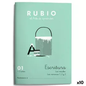 Writing and calligraphy notebook Rubio Nº01 A5 Espanhol 20 Folhas (10 Unidades) de Cuadernos Rubio, Livros de exercícios - Re...