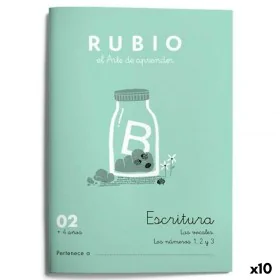 Writing and calligraphy notebook Rubio Nº02 A5 Spanish 20 Sheets (10 Units) by Cuadernos Rubio, Exercise notebooks - Ref: S84...