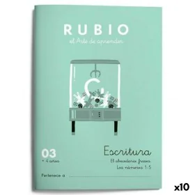 Writing and calligraphy notebook Rubio Nº03 A5 Spanish 20 Sheets (10 Units) by Cuadernos Rubio, Exercise notebooks - Ref: S84...