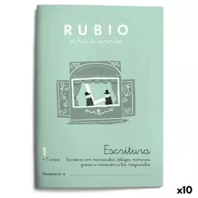 Writing and calligraphy notebook Rubio Nº1 A5 Espanhol 20 Folhas (10 Unidades) de Cuadernos Rubio, Livros de exercícios - Ref...