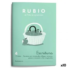 Writing and calligraphy notebook Rubio Nº 4 A5 Espanhol 20 Folhas (10 Unidades) de Rubio, Livros de exercícios - Ref: S842272...