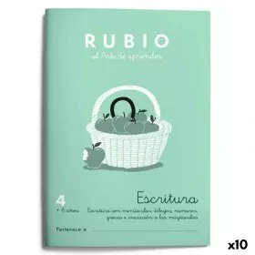 Writing and calligraphy notebook Rubio Nº 4 A5 Spanish 20 Sheets (10 Units) by Rubio, Exercise notebooks - Ref: S8422724, Pri...