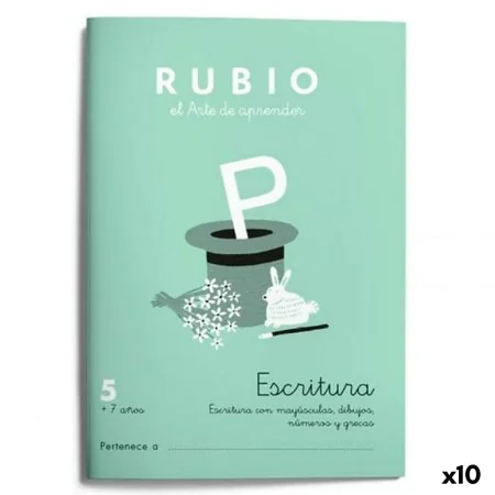 Writing and calligraphy notebook Rubio Nº05 A5 Spanish 20 Sheets (10 Units) by Cuadernos Rubio, Exercise notebooks - Ref: S84...