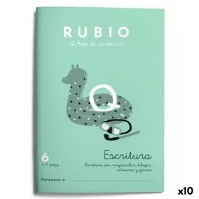 Writing and calligraphy notebook Rubio Nº06 A5 Espanhol 20 Folhas (10 Unidades) de Cuadernos Rubio, Livros de exercícios - Re...