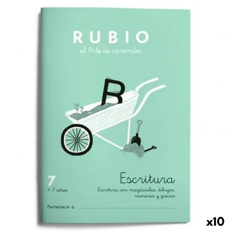 Cuaderno de escritura y caligrafía Rubio Nº07 A5 Español 20 Hojas (10 Unidades) de Cuadernos Rubio, Libretas de ejercicios - ...