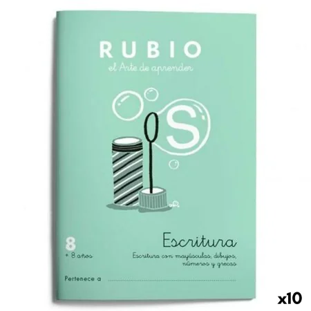 Writing and calligraphy notebook Rubio Nº8 A5 Spanish 20 Sheets (10 Units) by Rubio, Exercise notebooks - Ref: S8422728, Pric...