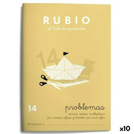 Maths exercise book Rubio Nº 14 A5 Spanish 20 Sheets (10 Units) by Rubio, Exercise notebooks - Ref: S8422733, Price: 13,00 €,...