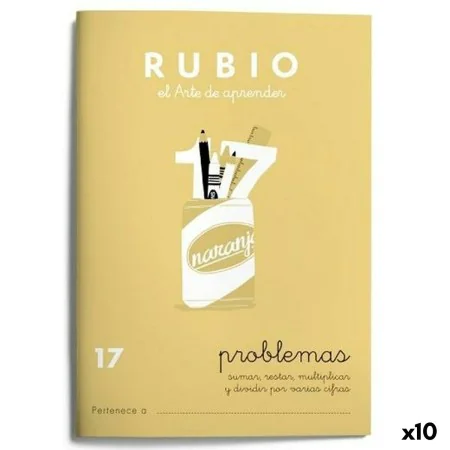 Maths exercise book Rubio Nº 17 A5 Spanish 20 Sheets (10 Units) by Rubio, Exercise notebooks - Ref: S8422736, Price: 12,48 €,...