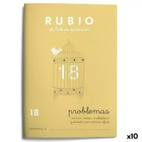 Maths exercise book Rubio Nº 18 A5 Spanish 20 Sheets (10 Units) by Rubio, Exercise notebooks - Ref: S8422737, Price: 13,00 €,...