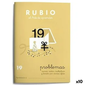 Cuaderno de matemáticas Rubio Nº19 A5 Español 20 Hojas (10 Unidades) de Cuadernos Rubio, Libretas de ejercicios - Ref: S84227...