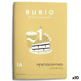 Caderno quadriculado Rubio Nº1A A5 Espanhol 20 Folhas (10 Unidades) de Cuadernos Rubio, Livros de exercícios - Ref: S8422739,...