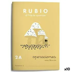 Caderno quadriculado Rubio Nº2A A5 Espanhol 20 Folhas (10 Unidades) de Cuadernos Rubio, Livros de exercícios - Ref: S8422741,...