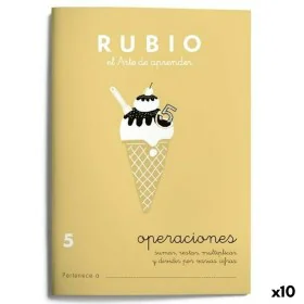 Caderno quadriculado Rubio Nº 5 A5 Espanhol 20 Folhas (10 Unidades) de Rubio, Livros de exercícios - Ref: S8422746, Preço: 13...