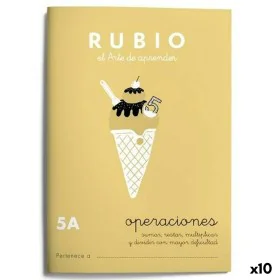 Caderno quadriculado Rubio Nº 5A A5 Espanhol 20 Folhas (10 Unidades) de Rubio, Livros de exercícios - Ref: S8422747, Preço: 1...