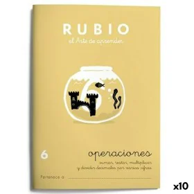 Maths exercise book Rubio Nº 6 A5 Spanish 20 Sheets (10 Units) by Rubio, Exercise notebooks - Ref: S8422748, Price: 13,00 €, ...