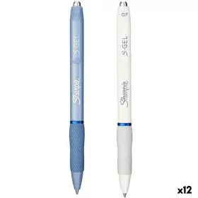 Bolígrafo de gel Sharpie S-Gel Blanco Azul 0,7 mm (12 Unidades) de Sharpie, Bolígrafos de tinta gel - Ref: S8422778, Precio: ...