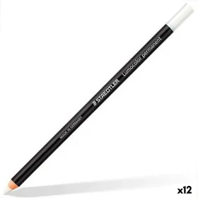 Matite Staedtler Lumocolor Permanent Glasochrom Permanente Bianco (12 Unità) di Staedtler, Materiali da disegno - Rif: S84227...