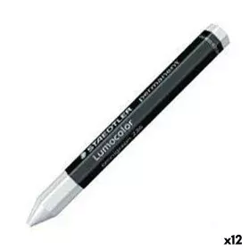 Colori a Cera Staedtler Lumocolor Permanente Bianco (12 Unità) di Staedtler, Pastelli a cera - Rif: S8422831, Prezzo: 17,92 €...