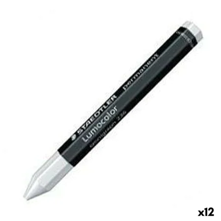 Wachstifte bunt Staedtler Lumocolor Permanent Weiß (12 Stück) von Staedtler, Kunststoff- und Wachsstifte - Ref: S8422831, Pre...