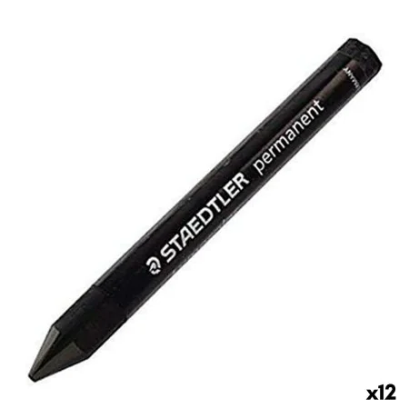 Wachsstift Staedtler Lumocolor 236-9 Schwarz Wachs (12 Stück) von Staedtler, Kunststoff- und Wachsstifte - Ref: S8422835, Pre...