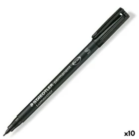 Rotulador permanente Staedtler Lumocolor 313-9 S Negro (10 Unidades) de Staedtler, Rotuladores permanentes - Ref: S8422858, P...