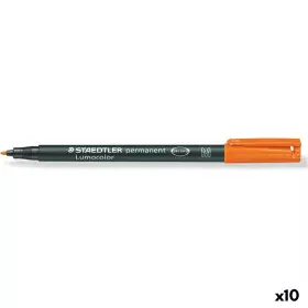 Rotulador permanente Staedtler Lumocolor 317 M Naranja (10 Unidades) de Staedtler, Rotuladores permanentes - Ref: S8422864, P...