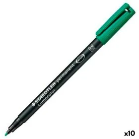 Rotulador permanente Staedtler Lumocolor 313-5 M Verde (10 Unidades) de Staedtler, Rotuladores permanentes - Ref: S8422865, P...