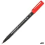 Rotulador permanente Staedtler Lumocolor 318-2 F Rojo (10 Unidades) de Staedtler, Rotuladores permanentes - Ref: S8422870, Pr...