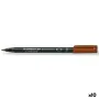 Rotulador permanente Staedtler Lumocolor Castanho (10 Unidades) de Staedtler, Marcadores permanentes - Ref: S8422874, Preço: ...