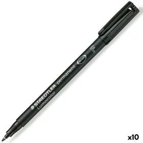 Rotulador permanente Staedtler Lumocolor 318-9 Negro (10 Unidades) de Staedtler, Rotuladores permanentes - Ref: S8422875, Pre...