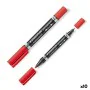 Rotulador permanente Staedtler Lumocolor 348 Duplo Vermelho (10 Unidades) de Staedtler, Marcadores permanentes - Ref: S842289...