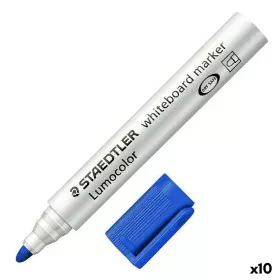 Feutres Staedtler Tableau blanc Bleu Blanc (10 Unités) (1 Unités) de Staedtler, Marqueurs pour tableaux blancs - Réf : S84228...