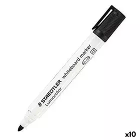 Felt-tip pens Staedtler Whiteboard White Black (10 Units) (1 Unit) by Staedtler, Dry Erase & Wet Erase Markers - Ref: S842289...