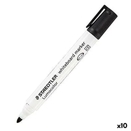 Rotuladores Staedtler Ardósia branca Branco Preto (10 Unidades) (1 Unidade) de Staedtler, Marcadores de quadro branco - Ref: ...