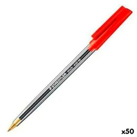 Pen Staedtler Stick 430 Red (50 Units) by Staedtler, Stick Ballpoint Pens - Ref: S8422921, Price: 17,59 €, Discount: %