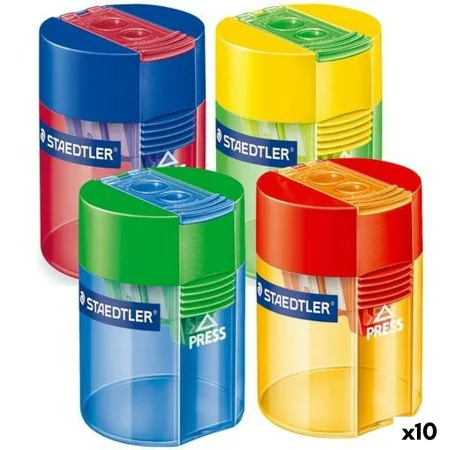 Temperamatite Staedtler Multicolore Con deposito Plastica (10 Unità) di Staedtler, Temperamatite - Rif: S8422931, Prezzo: 25,...