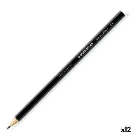 Colouring pencils Staedtler Wopex Black (12 Units) by Staedtler, Drawing materials - Ref: S8422962, Price: 4,79 €, Discount: %