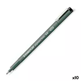 Feutres Staedtler Pigment Line Noir (10 Unités) de Staedtler, Stylos feutre - Réf : S8422963, Prix : 22,63 €, Remise : %