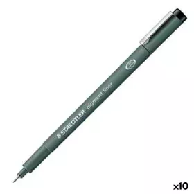 Rotuladores Staedtler Pigment Line Preto (10 Unidades) de Staedtler, Marcadores de ponta fina - Ref: S8422964, Preço: 23,62 €...