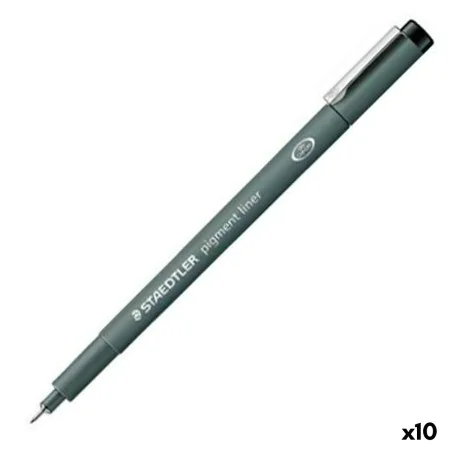 Rotuladores Staedtler Pigment Line Negro (10 Unidades) de Staedtler, Rotuladores de punta fina - Ref: S8422964, Precio: 22,63...