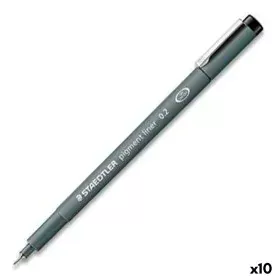 Rotuladores Staedtler Pigment Line Negro (10 Unidades) de Staedtler, Rotuladores de punta fina - Ref: S8422965, Precio: 22,63...